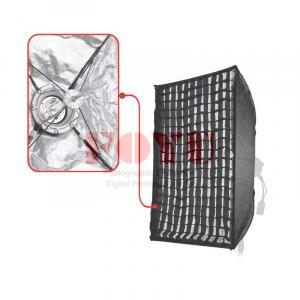 Softbox Quick-Assemble With Honey Comb Grid Rectangle Pro One 60 x 90 cm