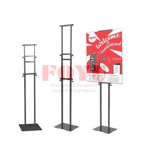 Stand Display Banner Pedestal Double Side Extend KS-200I