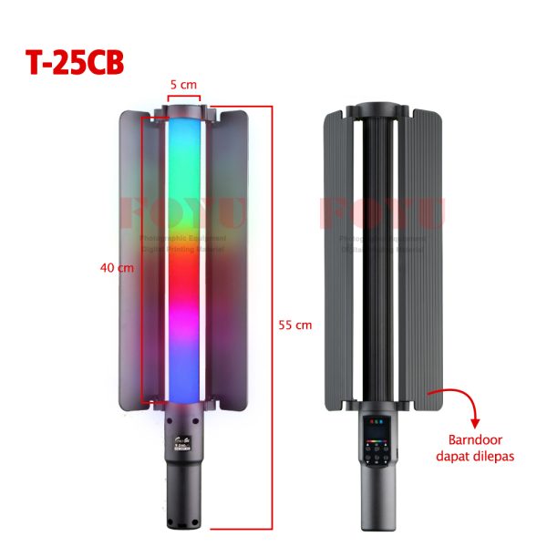 Rgb Led Rod LED RGB Color Light Rod With Battery And Barndoor Pro One T-25CB ...