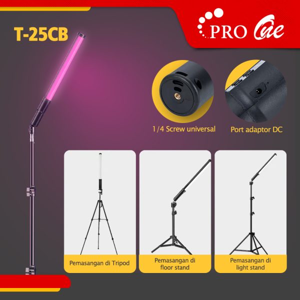 Rgb Led Rod LED RGB Color Light Rod With Battery And Barndoor Pro One T-25CB ...
