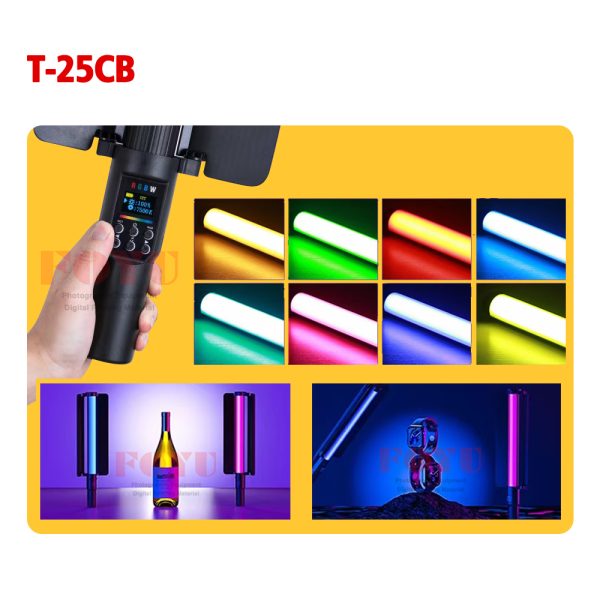 Rgb Led Rod LED RGB Color Light Rod With Battery And Barndoor Pro One T-25CB ...