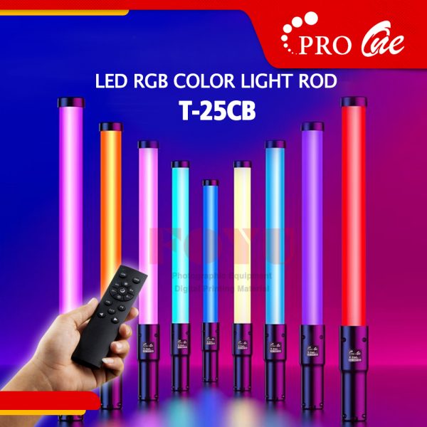 Rgb Led Rod LED RGB Color Light Rod With Battery And Barndoor Pro One T-25CB ...