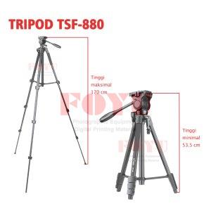 Tripod Video Camera With Large Fluid Head Extend TSF-880